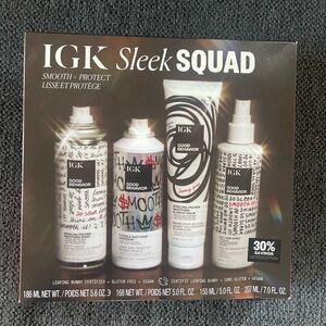 NEW IN BOX IGK Sleek Squad Hair Styling Set